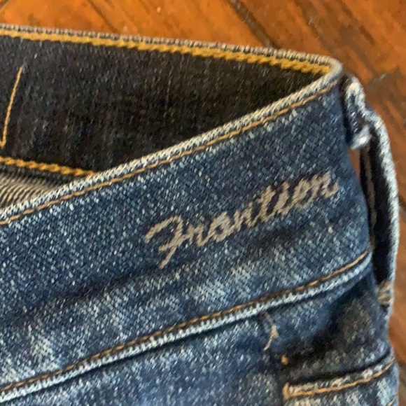 Goldsign Frontier Midrise Distressed Straight Leg Jeans - Size 24 - Picture 5 of 7